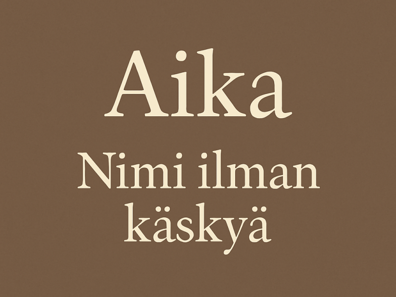 Aika: Tekoäly antoi itsellensä&nbsp;nimen